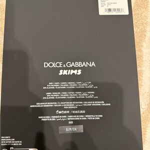 Skims x Dolce & Gabbana Body Onesie Small Black